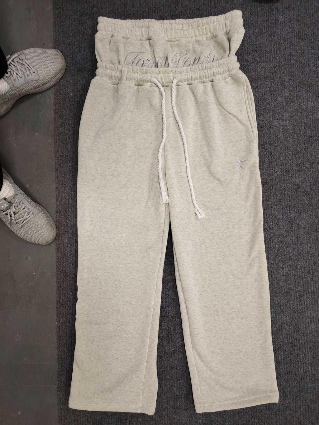 American Retro Casual West Coast Sweatpants High Street Kpop Hip Hop Rap Casual Pants Loose Straight Pants Y2K