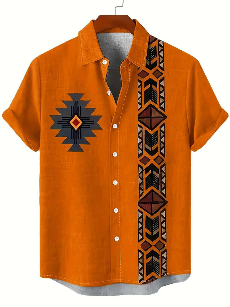 Cross-Border Trendy Cool Spring And Summer New Fashion Men'S Clothing Men'S Short-Sleeved Shirts Tops Cardigans Cross-Border Source Work