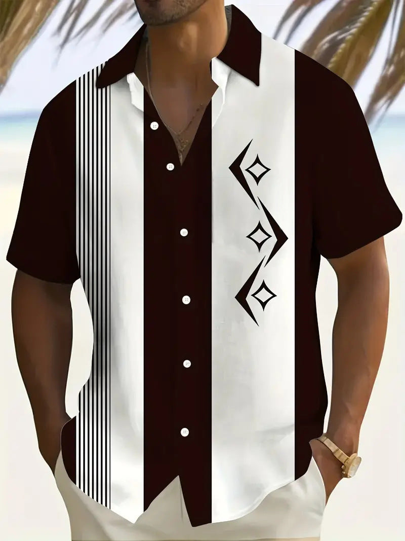 Cross-Border Trendy Cool Spring And Summer New Fashion Men'S Clothing Men'S Short-Sleeved Shirts Tops Cardigans Cross-Border Source Work